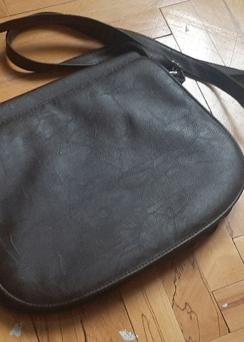 Beden Kahverengi Nakışlı Deri Kadın Çanta