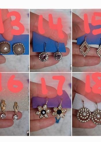  Beden Kadın Küpeler tane 50 tl