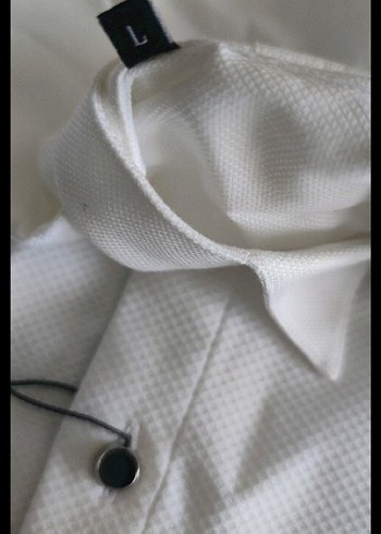 Ramsey Beyaz Düz Regular Fit Gömlek - Görsel 3