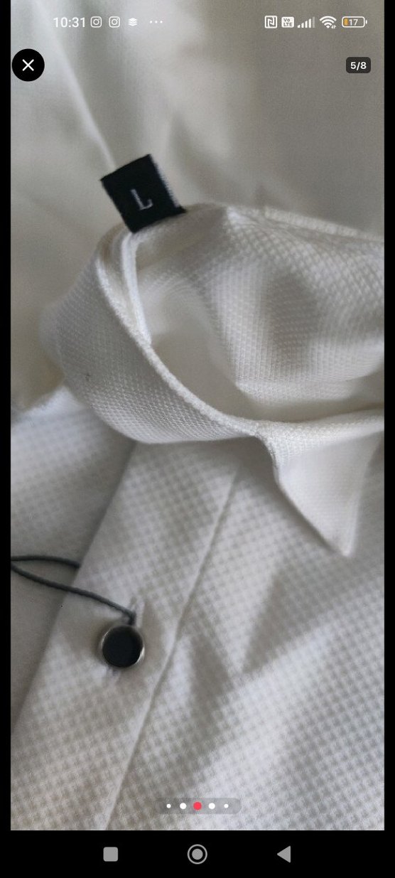 Ramsey Beyaz Düz Regular Fit Gömlek - Görsel 3