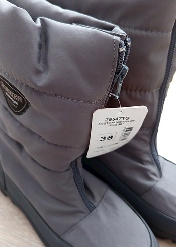 Scooter Gri Su Geçirmez Kadın Outdoor Botu - Görsel 2