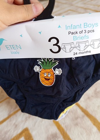 Erkek Bebek 3'lü Baskılı Külot Seti 24 Ay - Görsel 4