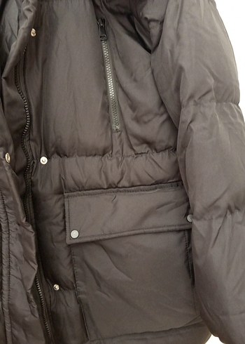 Siyah Kadın Kışlık Mont - Görsel 2