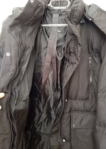 Siyah Kadın Kışlık Mont - Görsel 5