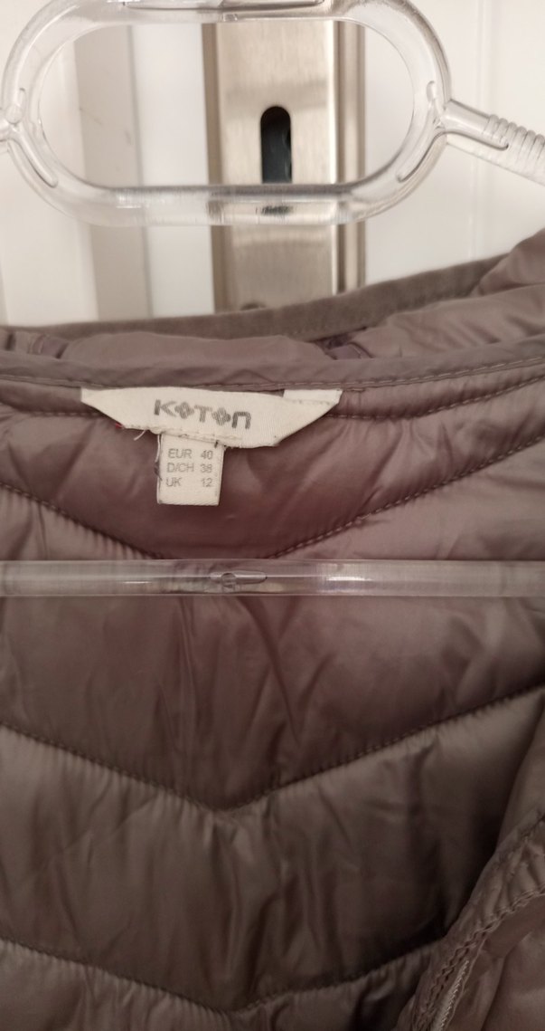 Kadın Gri Midi Kışlık Fermuarlı Mont - Görsel 4