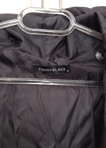 Düğmeli Siyah Kadın Kışlık Mont - Görsel 6