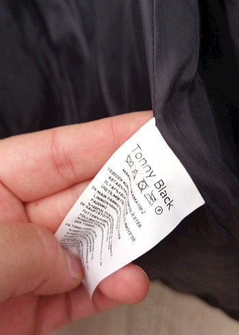 Düğmeli Siyah Kadın Kışlık Mont - Görsel 5