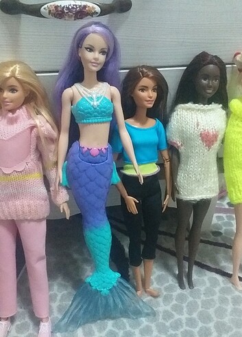  Beden 6 adet bebek hepsi birlikte barbie 