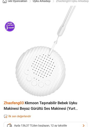 Taşınabilir Beyaz Gürültü Uyku Makinesi - Görsel 3