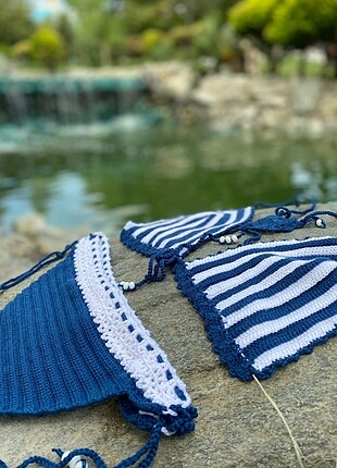 l Beden El örgüsü bikini takımı
