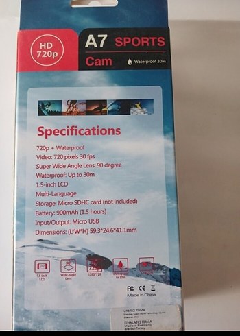 Solaner SL-D902 Beyaz Spor Aksiyon Kamerası - Görsel 3