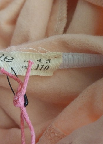 Pembe Kapüşonlu Oversize elbise - Görsel 4