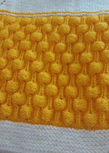 Kız Çocuk Sarı Örgü Hırka...yeni örüldü... - Görsel 5