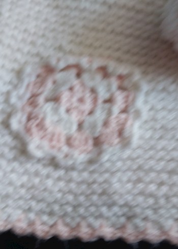 Kız Çocuk Beyaz Nakışlı Örgü Hırka '1'2'3 yâsa kadar .. - Görsel 4