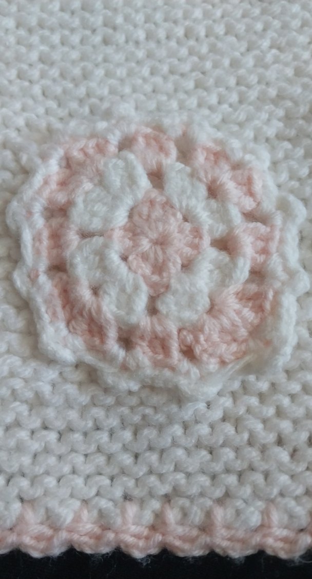 Kız Çocuk Beyaz Nakışlı Örgü Hırka '1'2'3 yâsa kadar .. - Görsel 3