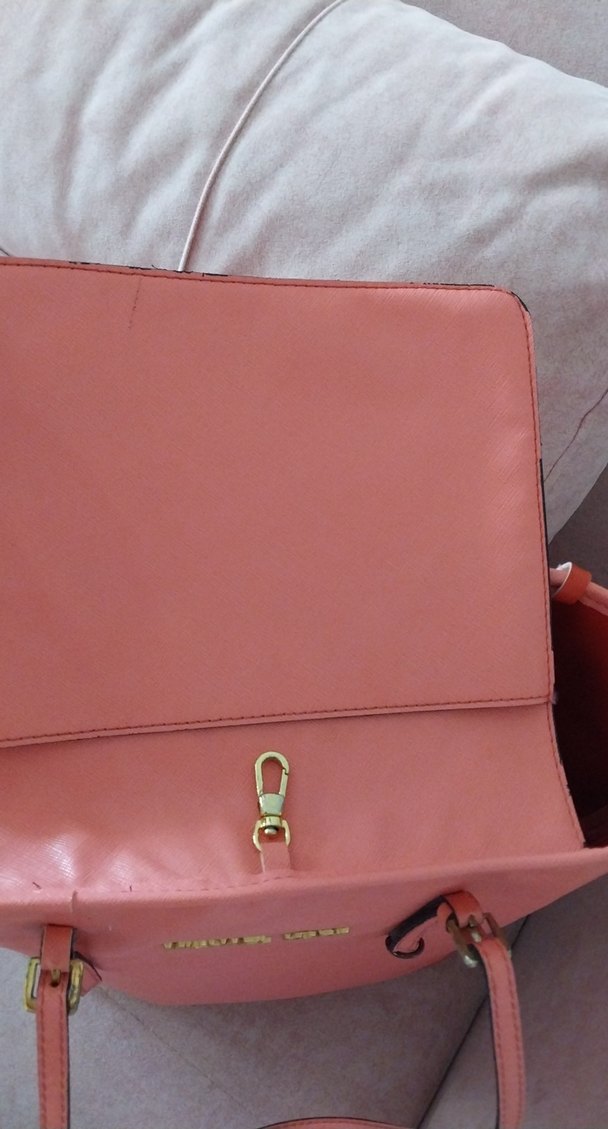 Michael Kors Pembe Deri Kadın Çanta - Görsel 4