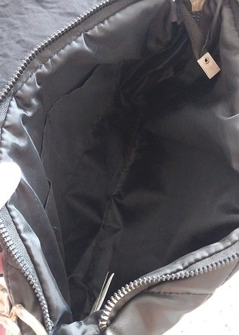 Zincir Detaylı siyahDeri Kadın Çanta - Görsel 5