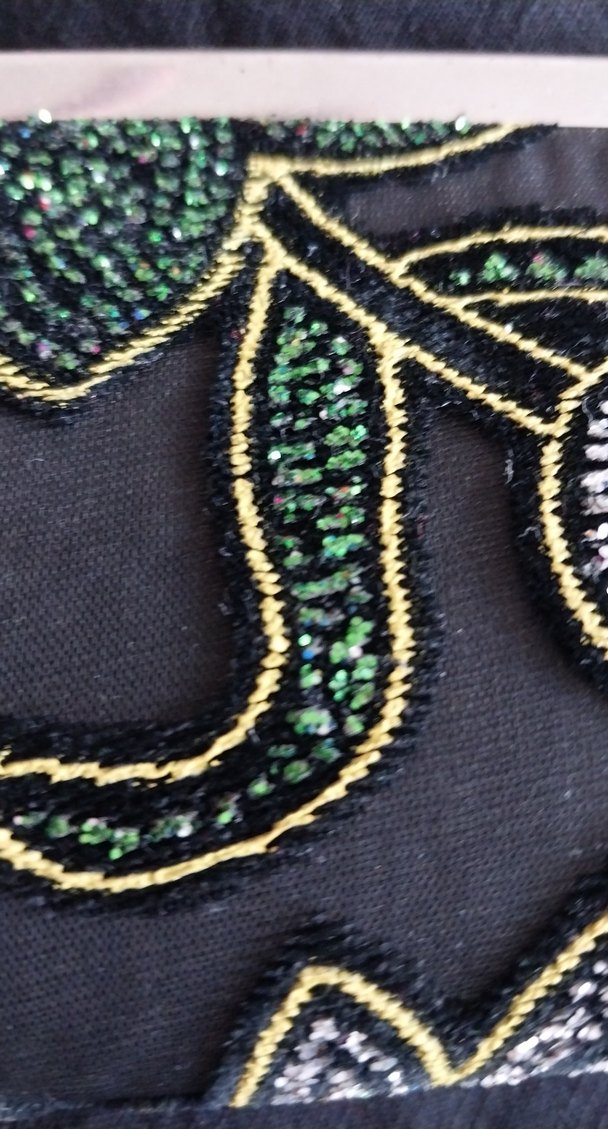 İşlemeli Boncuklu Kadın Portföy Çanta - Görsel 4