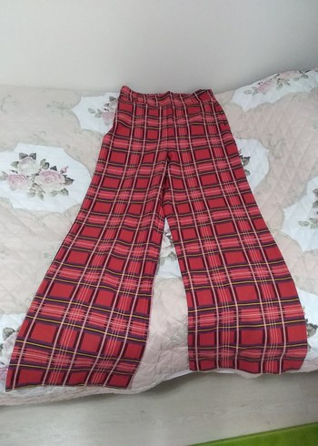 Akel L ekose kırmızı belden pantolon ölçü verildi ürün yeni kull