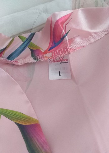 misss Coco gecelik / sabahlık L beden yazmata ölçü verildi soru - Görsel 7