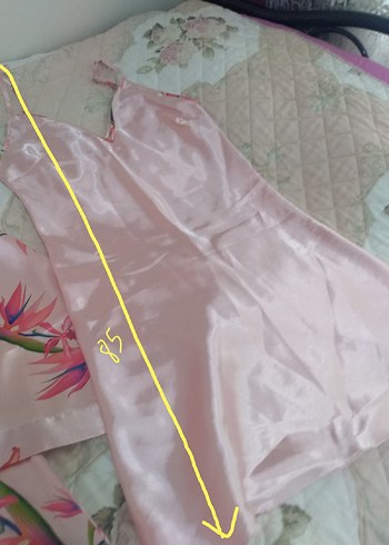 misss Coco gecelik / sabahlık L beden yazmata ölçü verildi soru - Görsel 3