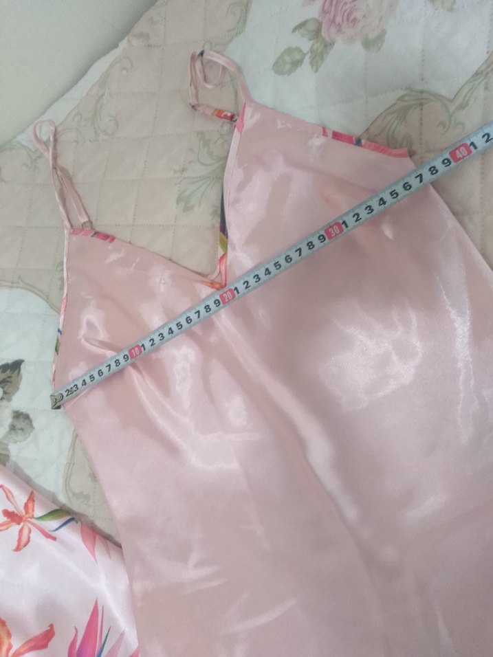 misss Coco gecelik / sabahlık L beden yazmata ölçü verildi soru - Görsel 4