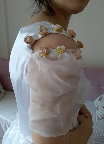 vintage gelinlik görselde 172/65 ölçülerim - Görsel 9