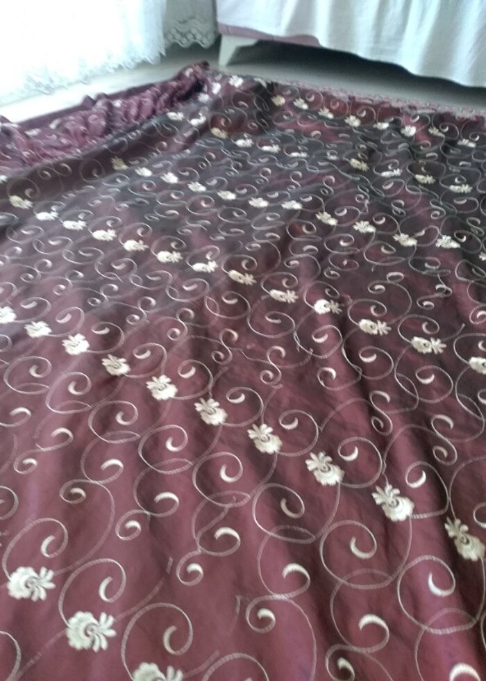 cift kişilik yatak örtüsü ölçü verildi dış hariç dikiş yerinden  - Görsel 5