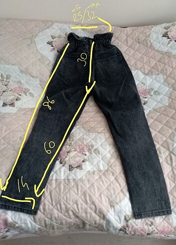 Diğer bel lastikli y. bel pantolon ölçü verildi sadece çift düğmeden b