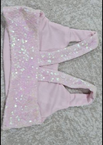 Kız Çocuk Çok Renkli Fırfırlı Etek ve crop ust - Görsel 6