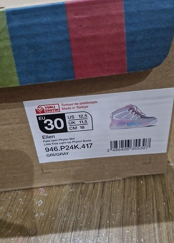 Kız Çocuk Çok Renkli Spor Bot Velcro - Görsel 6