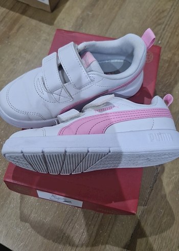 Kız Çocuk Pembe Cırt Cırtlı Spor Ayakkabı - Görsel 4