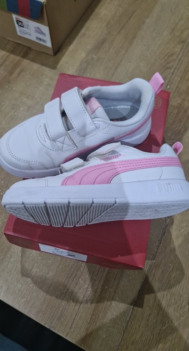 Kız Çocuk Pembe Cırt Cırtlı Spor Ayakkabı - Görsel 4