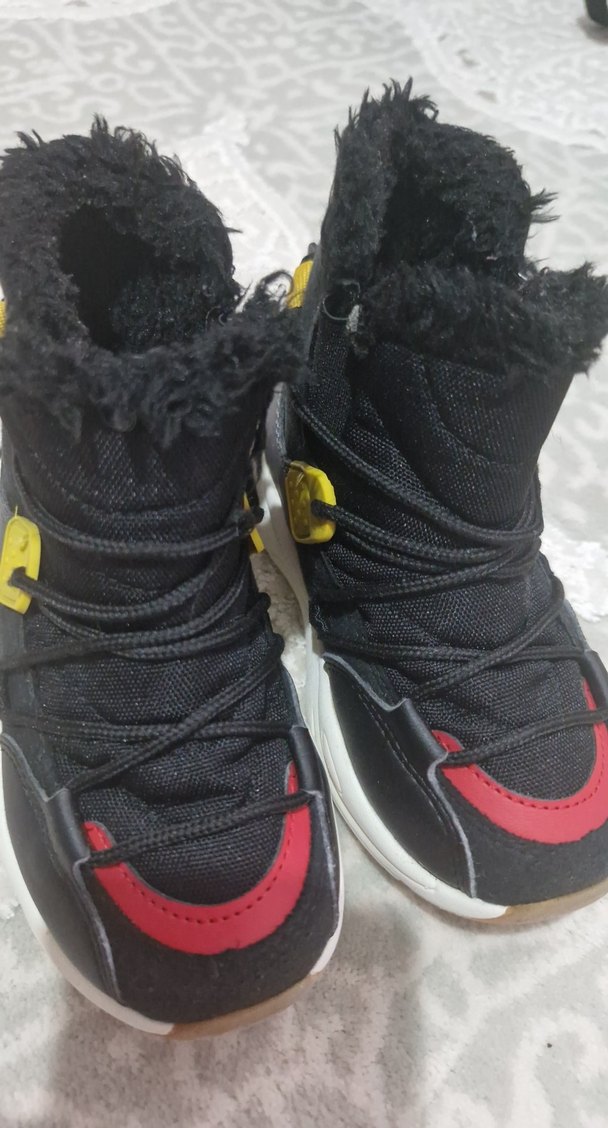 Çok Renkli Kürklü Erkek Kiz Çocuk Botu - Görsel 4