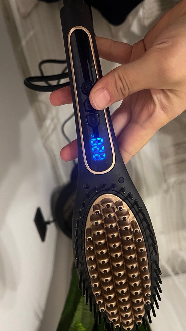 Siyah Saç Düzleştirici Fırça - Görsel 4