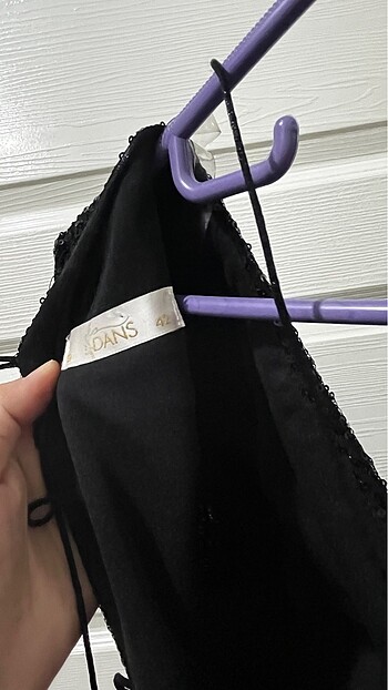 Siyah mini elbise - Görsel 7