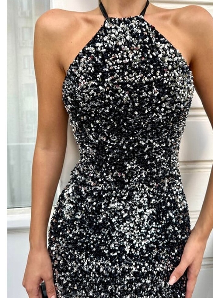 Payetli elbise - Görsel 2