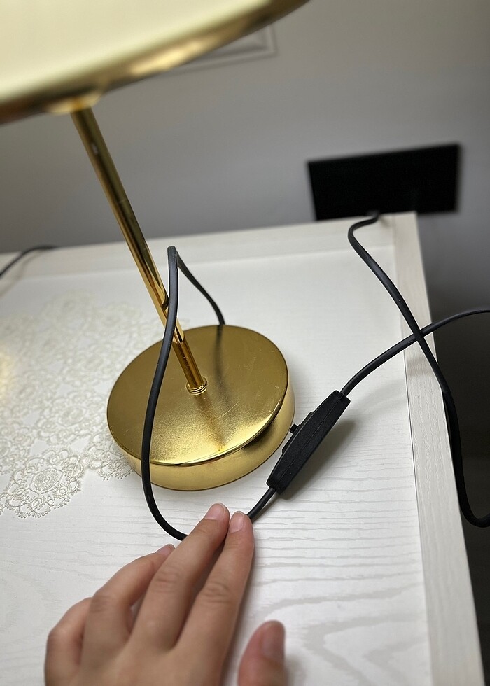 Gold gövdeli abajur - Görsel 3