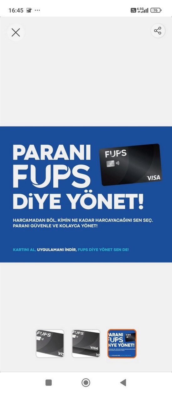 fups ön ödemeli kart - Görsel 3