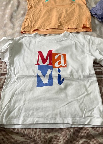 Mavi Baskılı Kız Çocuk Tişörtleri - Görsel 4