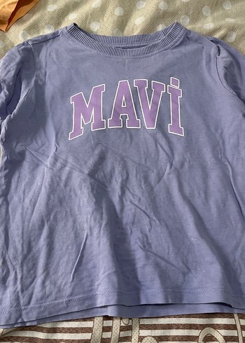 Mavi Baskılı Kız Çocuk Tişörtleri - Görsel 2