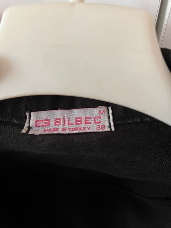 Siyah Düğmeli Kadın Denim Ceket - Görsel 2