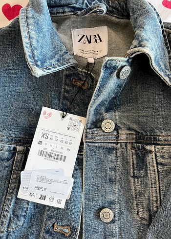 Kadın Mavi Düğmeli Denim Ceket - Görsel 4
