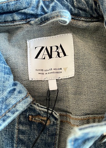 Kadın Mavi Düğmeli Denim Ceket - Görsel 3