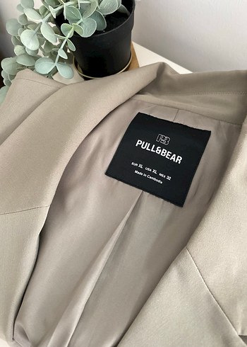 Pull&bear Haki Blazer ceket - Görsel 3