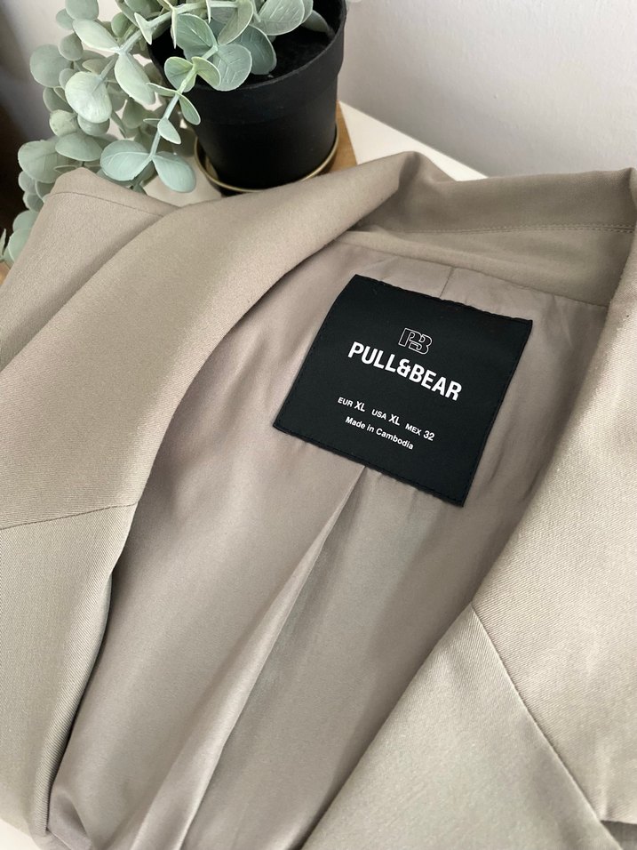 Pull&bear Haki Blazer ceket - Görsel 3