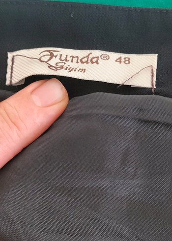 48 Beden siyah Renk Nakışlı Siyah Uzun Gotik Etek