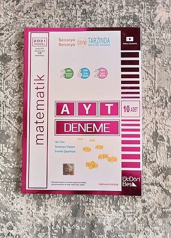 Üç Dört Beş Yayınları Ayt Matematik 10'lu Deneme