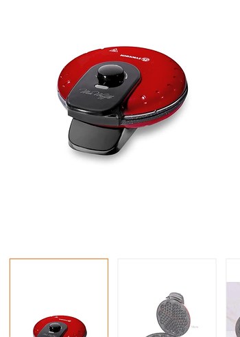 Kırmızı Waffle ve Tost Makinesi 21x18 cm - Görsel 2