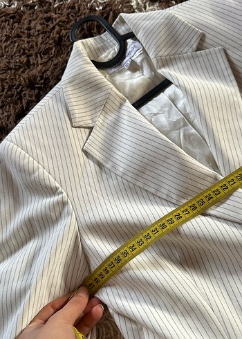Çizgili Blazer Ceket - Görsel 6